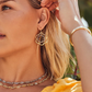 Susie Mixed Metal Open Frame Earring