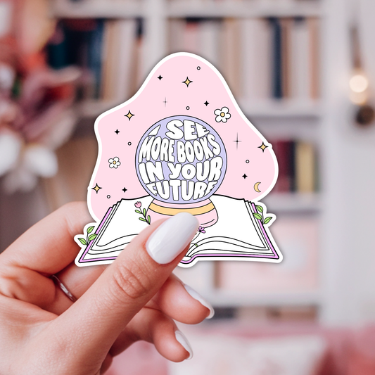 Bookish Fortune Teller Sticker : 2.5"