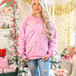 Santa Pink All Over Crewneck