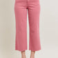 HW Garment Dyed Crop Wide Leg - Rose 88983