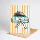 Just Married Dogs in Love Wedding Greeting Card