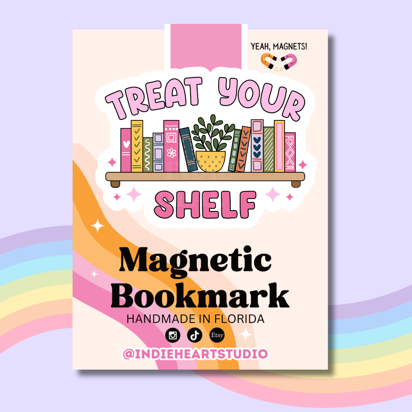 Treat Your Shelf | Magnetic Bookmark