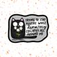 Cat Sticker – "Trying to Stay Positive" Vinyl Decal for Gift: 2.5"