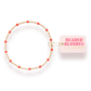 Bright Red Dainty Poppi Bracelet: Standard 6.75 inch