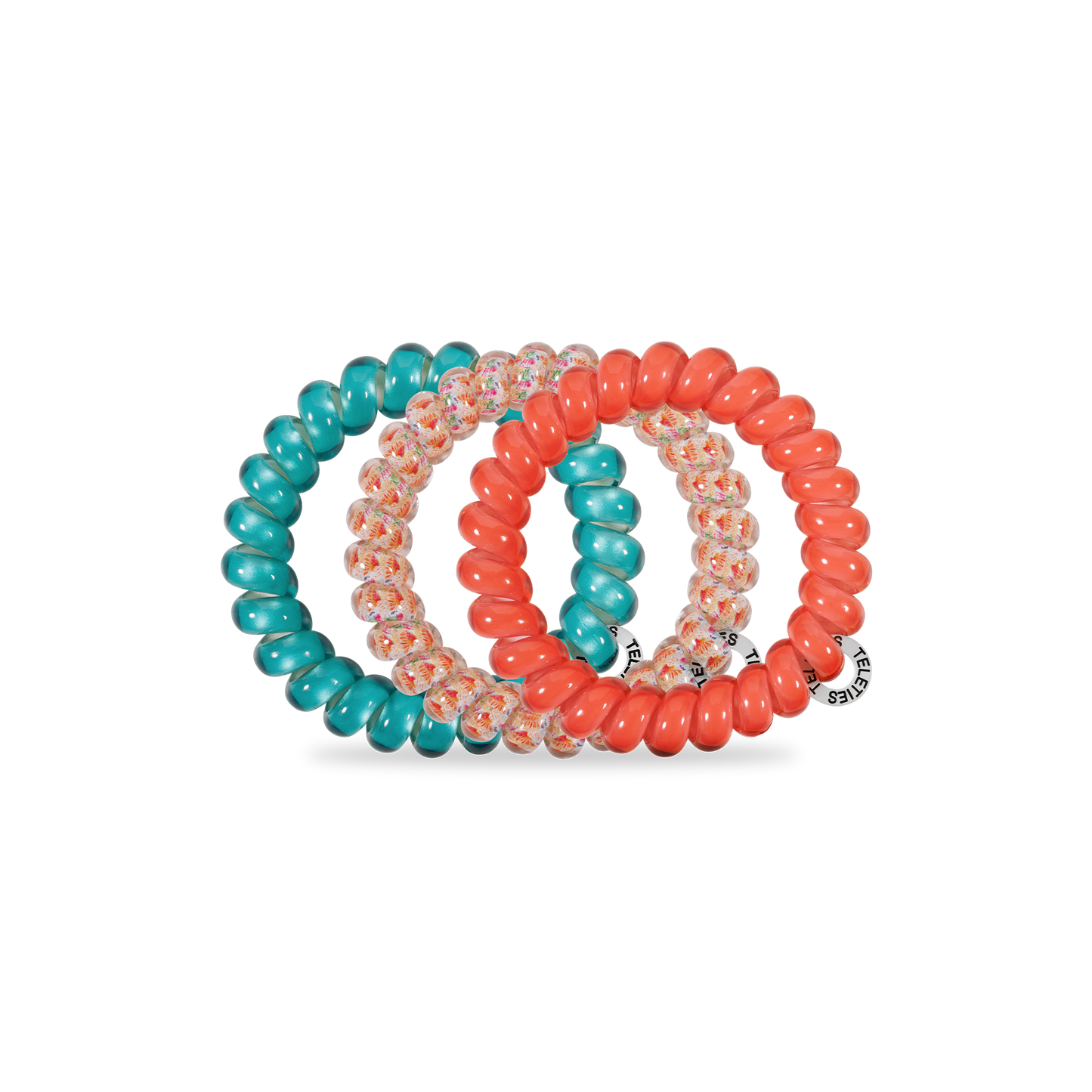 Spiral Hair Coils | Large | Coral Craze Hair Ties
