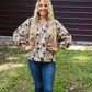 Barley Floral Scallop Hem Top