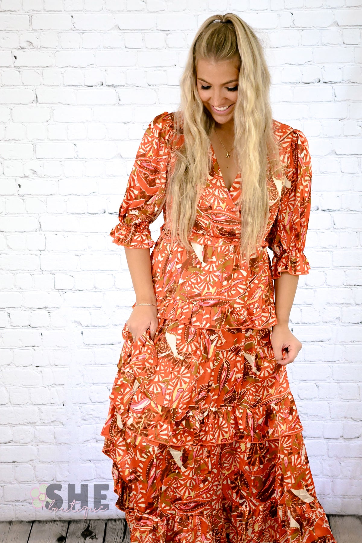 Autumn Blessings Maxi Dress -