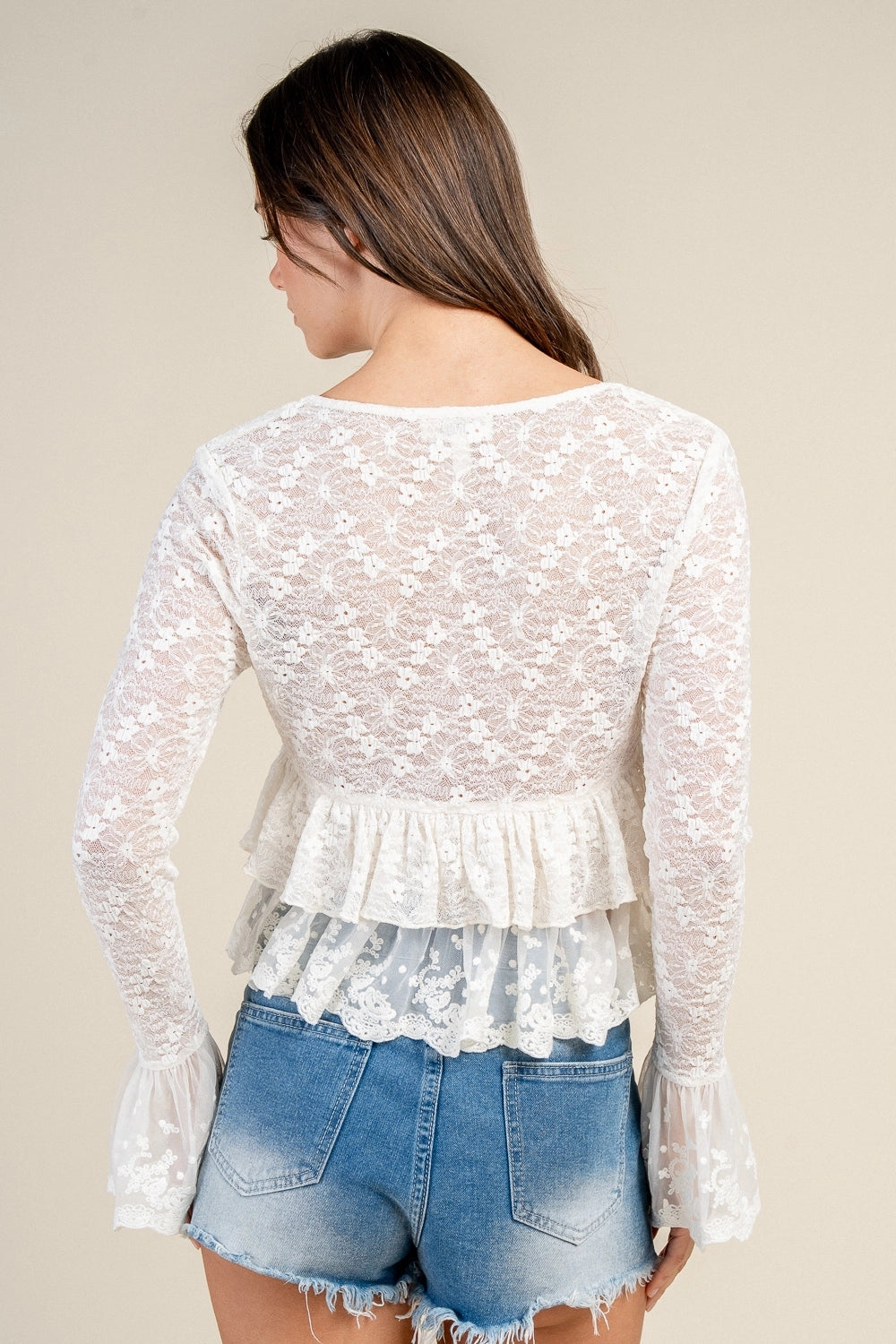 Ophelia White Lace Top