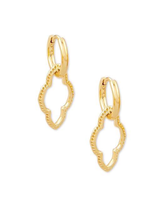 Abbie Huggie Earrings Gold