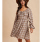 Lattes Tartan Mini Dress