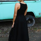 Sabrina Black Maxi Dress