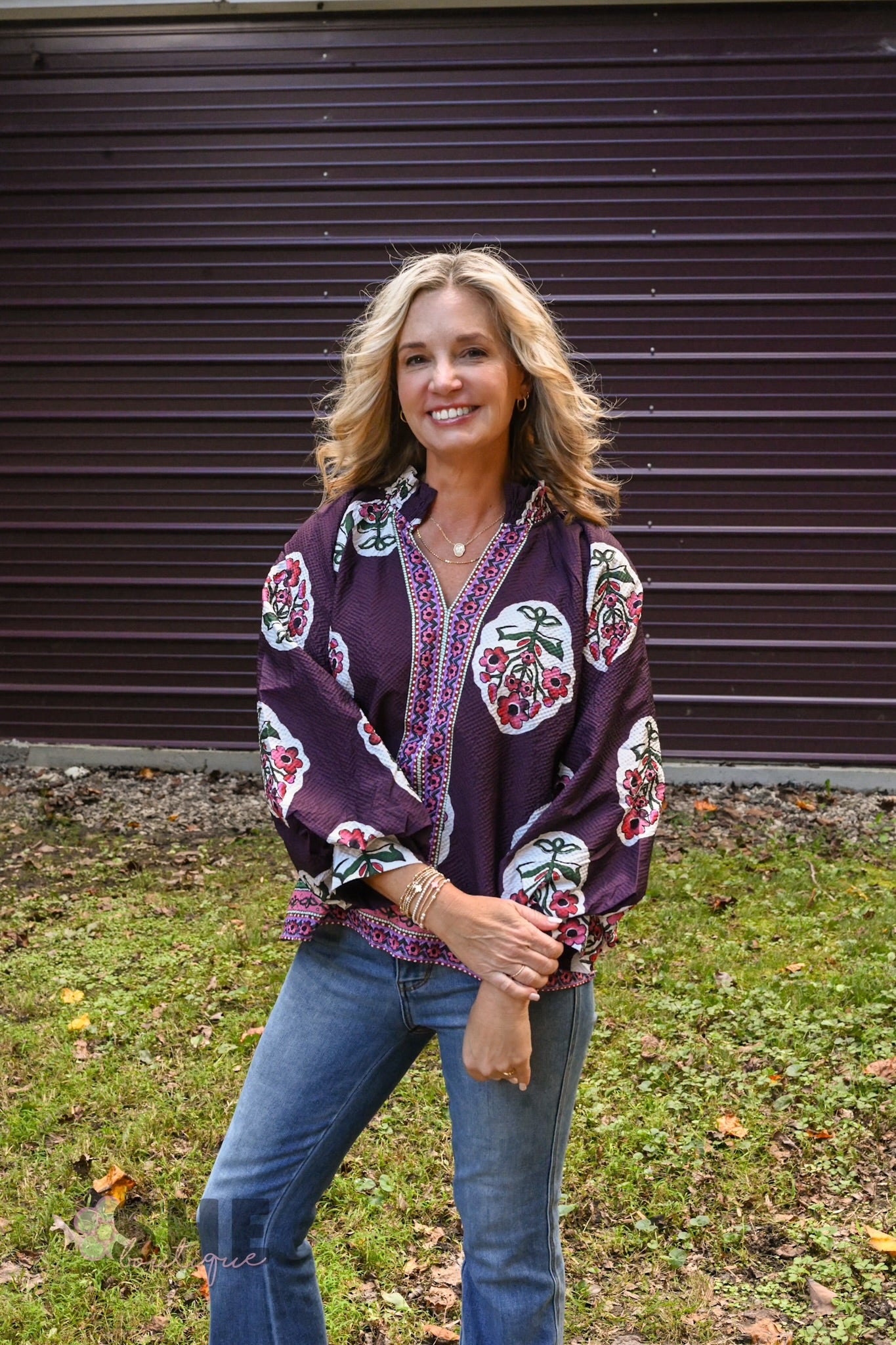 Midnight Plum Blouse