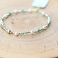 Pearl Sincerity Pattern 4mm Bead Bracelet - Green