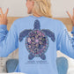 Carolina Blue Mandala Turtle Long Sleeve -
