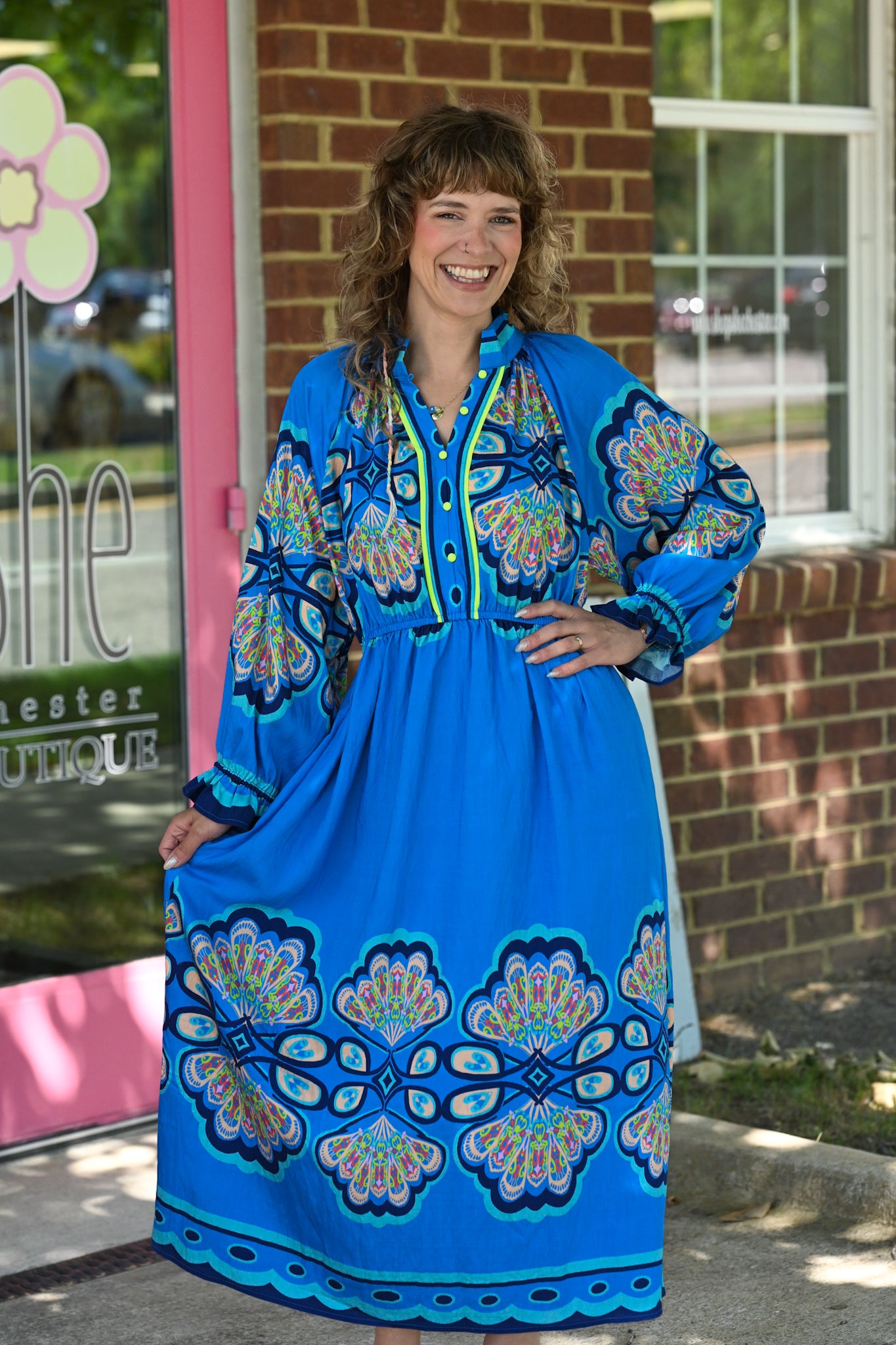 Peacock Love Maxi Dress
