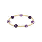 Admire Gold 3mm Bead Bracelet - Amethyst
