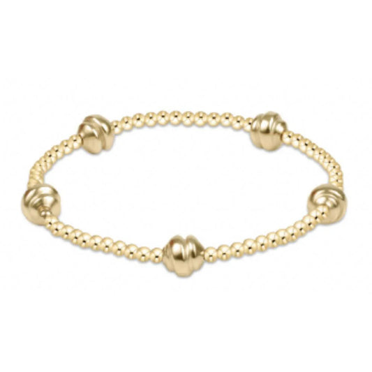 Admire Small Gold 2.5mm Bead Bracelet - Gold