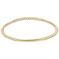 Bliss Bar Gold Pattern 2.5mm Bead Bracelet