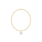 Classic Gold 2mm Bracelet - Classic Pearl 8mm Charm