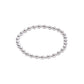 Classic Grateful Pattern Sterling Pearl 4mm Bead Bracelet