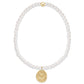 Classic Pearl 3mm Bracelet - Inspire Love Small Gold Disc