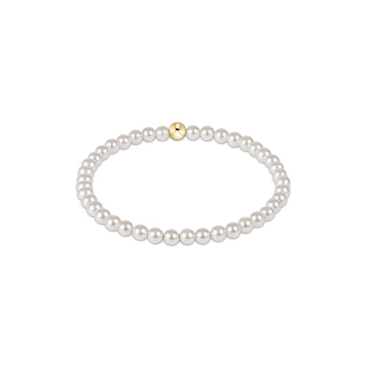Classic Pearl 4mm Bead Bracelet