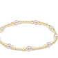 Classic Purpose Pattern 4mm Bead Bracelet - Pearl
