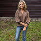 Tanner Bubble Sleeve Top - Chocolate