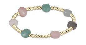 ADMIRE GOLD 3MM BEAD BRACELET - HOT MESS
