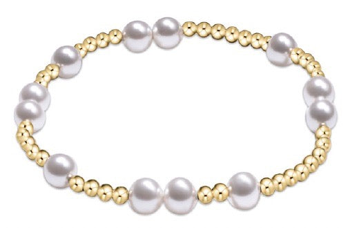 Hope Unwritten 6mm Bead Bracelet Pearl