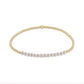 Gold Bliss 2mm Bead Bracelet -  Pearl