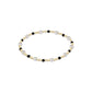 Pearl Sincerity Pattern 4mm Bead Bracelet - Faceted Onyx