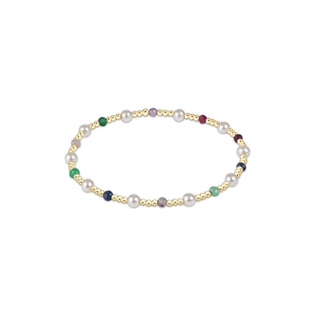 Pearl Sincerity Pattern 4mm Bead Bracelet - Hot Mess