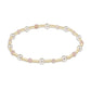 PEARL SINCERITY PATTERN 4MM BEAD BRACELET - PINK OPAL