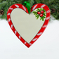 CANDY CANE HEART PLAIN