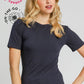 Sally Simple Top - Navy