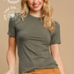 Sally Simple Top - Olive