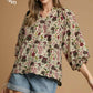Barley Floral Scallop Hem Top