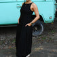 Sabrina Black Maxi Dress