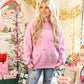 Santa Pink All Over Crewneck