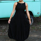 Sabrina Black Maxi Dress