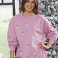 Santa Pink All Over Crewneck
