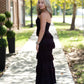 Poesy Maroon Ruffle Dress