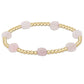 ADMIRE GOLD 3MM BEAD BRACELET - PINK OPAL