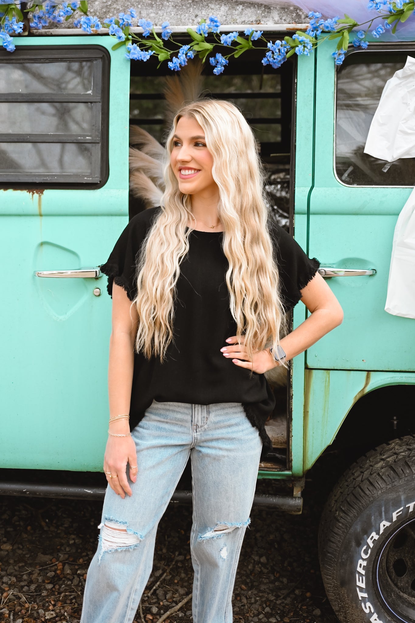 Black Ellis Top