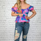 Stay Kind Peplum Top -