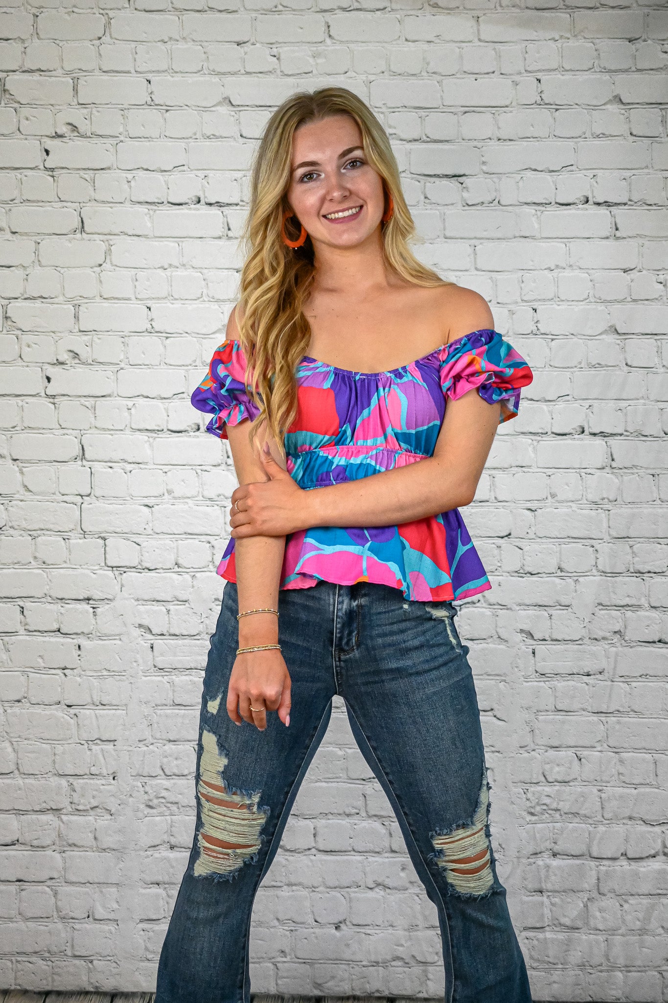 Stay Kind Peplum Top -