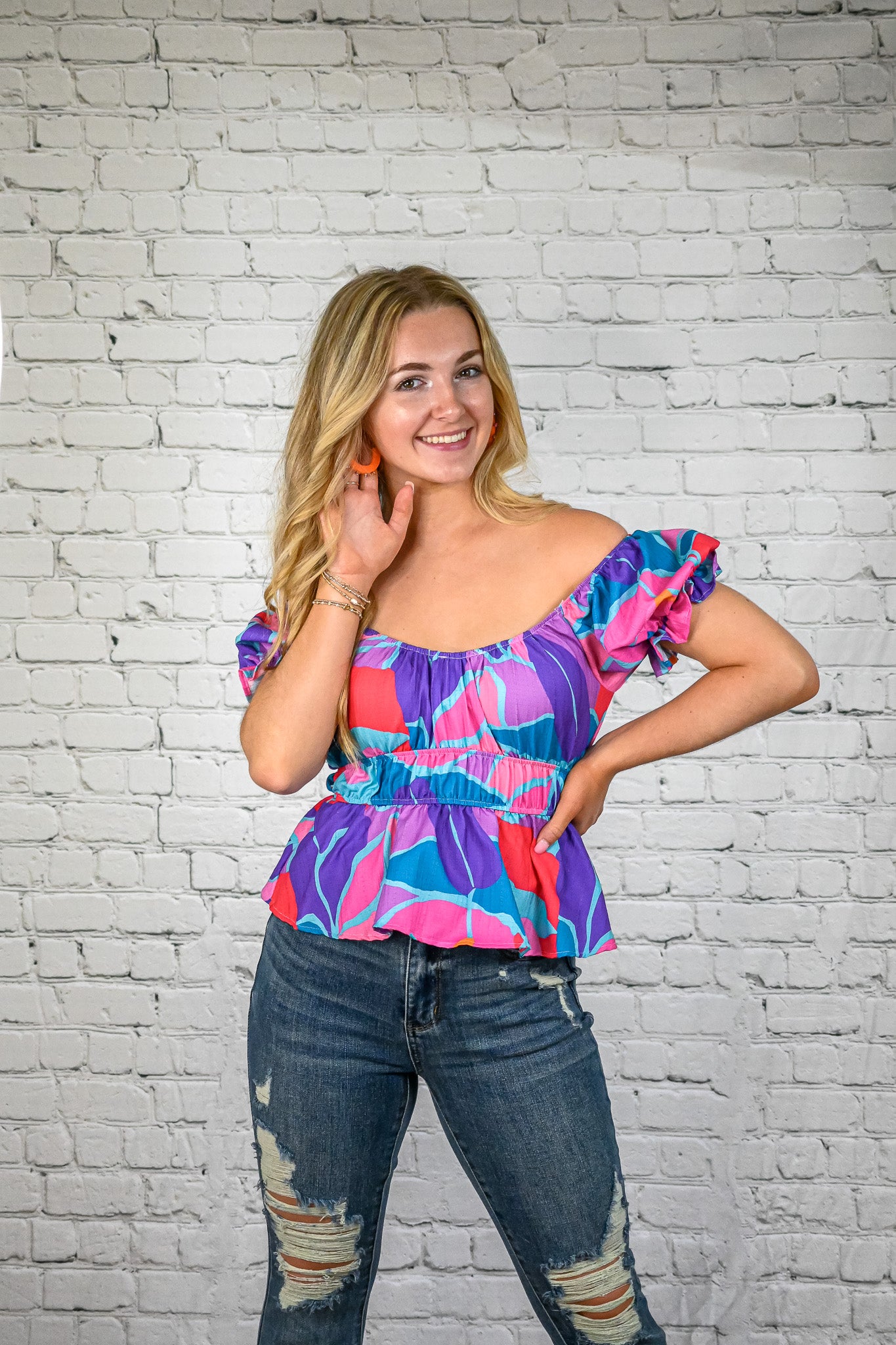 Stay Kind Peplum Top -