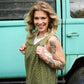 Let's Garden Green Floral Jumpsuit