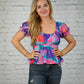 Stay Kind Peplum Top -